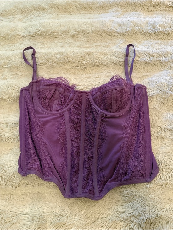 Urban Outfitters Tops - Urban Outfitters Lavender Lace Bustier Top